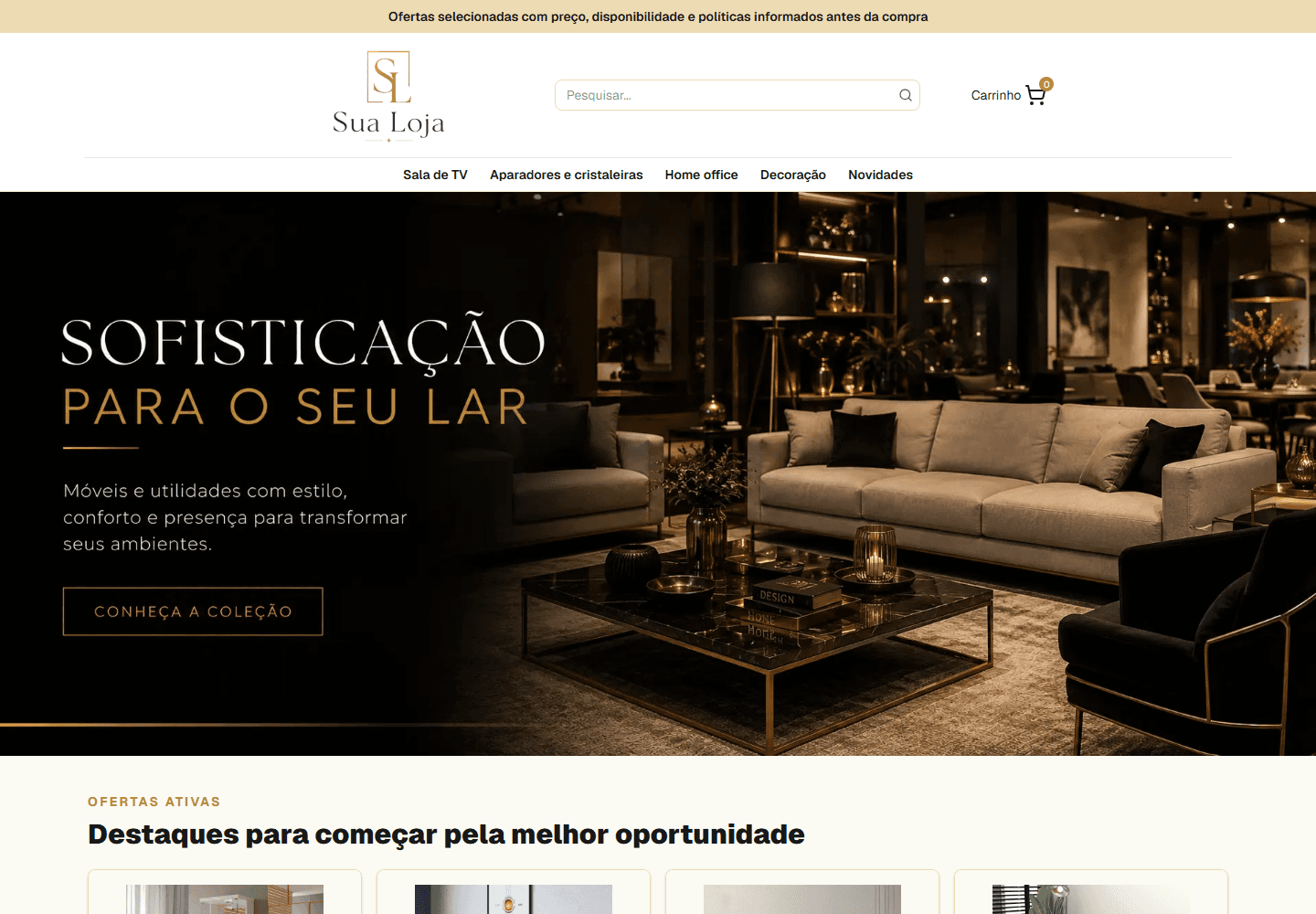Preview do projeto Sua Loja